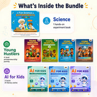 3 Powerful Learning Journey for Kids – Science, AI &amp; Entrepreneurship | 8 Books for Ages 6–14