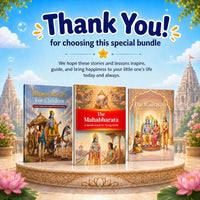 Sanatan Story Pack™ – Ramayan, Mahabharat & Bhagavad Gita for Kids (Ages 4–12) | Illustrated Bedtime Stories with Values