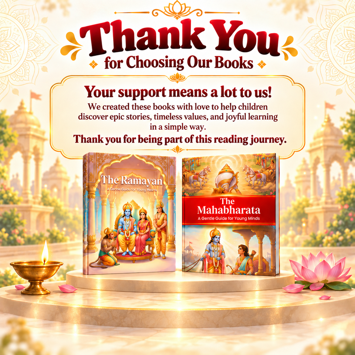 Ramayan & Mahabharat for Children – Illustrated 2-Book Bundle
