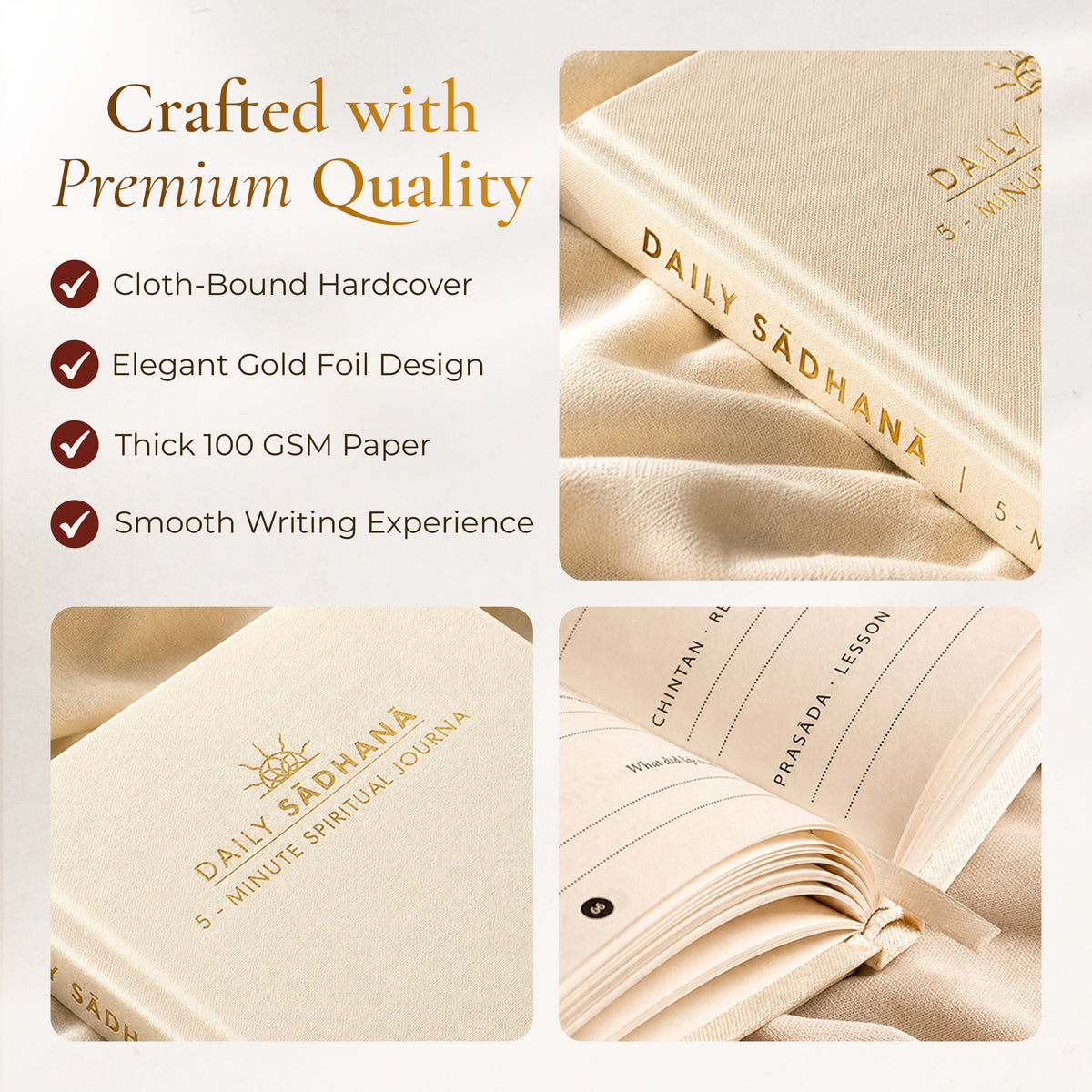 Daily Sādhanā - Find Your Calm in Just 5 Minutes a Day.- Premium Gift Box